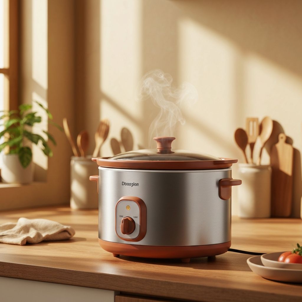 Olla eléctrica Cookly en una cocina hogareña